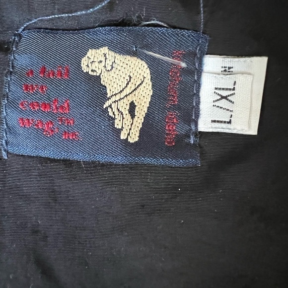 A Tail We Could Wag Vintage Virgin Wool Vest Unisex L XL - Picture 10 of 11